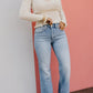 ⏰Hot Sales - 50% OFF👖High Rise Vintage Wash Tummy Control Top Straight Leg Jeans
