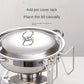 🧑‍🍳Michelin Chef Recommendation✨️5-liter Stainless Steel Warming Tray with Fuel Rack and Food Warmer
