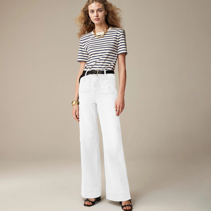 🔥Last 24 Hours Sale 75% OFF⏰👖Tummy Control Sailor Wide Leg Trousers