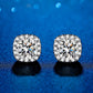 Moissanite Sparkle Ear Studs