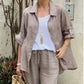 🔥49% off💟💟Two-piece cotton and linen shirt set