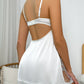 😍FLORAL LACE OPEN BACK SATIN NIGHTGOWN🤩
