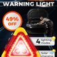 3-IN-1 Solar Emergency Triangle Warning Light at the Roadside