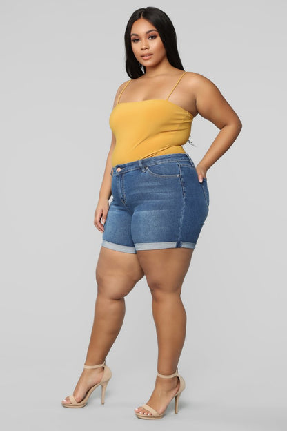 Judy Blue Pull On Denim Jegging Shorts (Buy 2 Free Shipping)