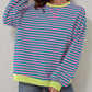 🎁 Hot Sale 49% OFF 🔥Women's Oversized Striped Long Sleeve Pullover