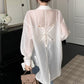 Casual Hollow Summer Sunscreen Shirt for Women