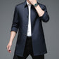 ✨50% off this week✨-Medium-length business style trench coat for men.
