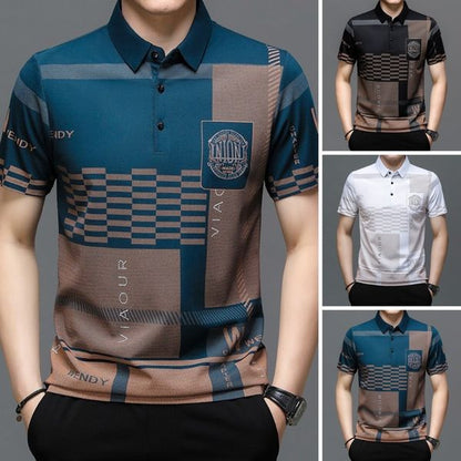 💥2025 HOT SALE🌬️Ice Silk Print Short-sleeved Shirt👕