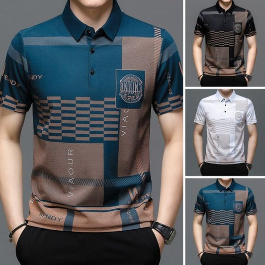 💥2025 HOT SALE🌬️Ice Silk Print Short-sleeved Shirt👕