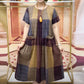 Cotton and linen double pocket summer dress