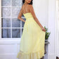Gentle Sleeveless Pleated Lace Midi Dress
