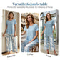 Women's Asymmetrical Top & Capri Pants 2-Piece Set