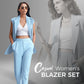 🌸💖 Women’s Stylish Sleeveless Blazer & High-Waisted Pants Set