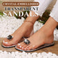 🌷Sale 49% off💟Flat sandals with clear rhinestones for women