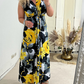 🌸LAST DAY PROMOTION - 50%OFF🌸Floral print sleeveless pleated elegant dress