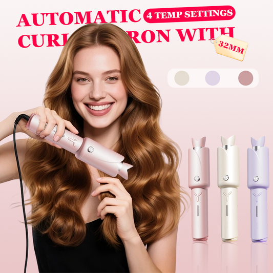 32mm Automatic Curling Iron with 4 Temp Settings