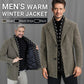 FREE SHIPPING🎁Men’s Stylish Notched Lapel Winter Tweed Jacket with White Duck Down Lining