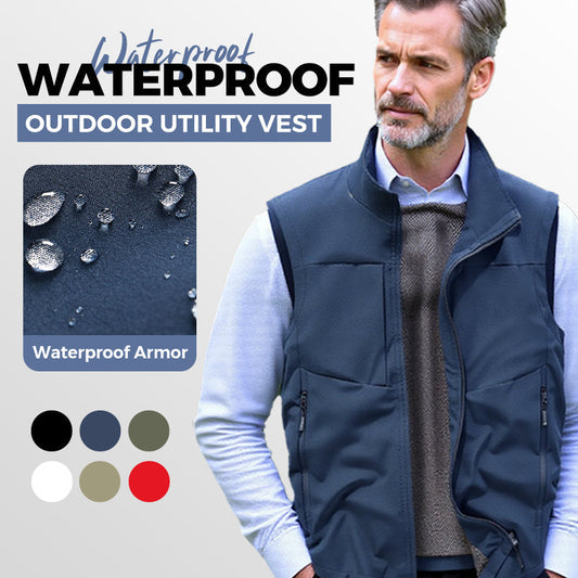 💥Men's waterproof outdoor multifunctional storage vest