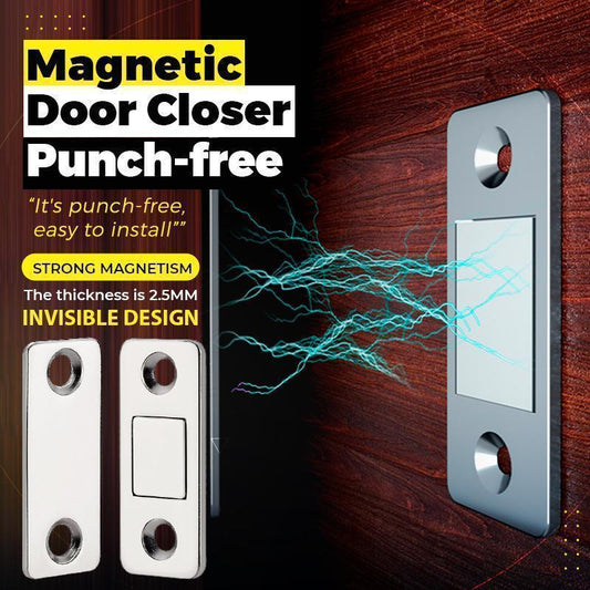 🚪 LIMITED-TIME 50% OFF🧲 6-Piece Ultra-Thin Magnetic Door Catch Set – No-Drill Installation, Strong Hold & Stainless Steel Design 🏠