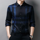 High quality men's long sleeve plaid shirt