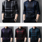 High quality men's long sleeve plaid shirt