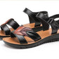 Comfortable Ultra Leather Platform Orthopedic Shoes - Leaves