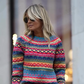 Women's Trendy Round Neck Long Sleeve Knit Sweater