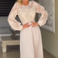 Women's Lace Hollow Pleat Dress