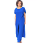 Women's Elegant Split Hem Top and Pants Set