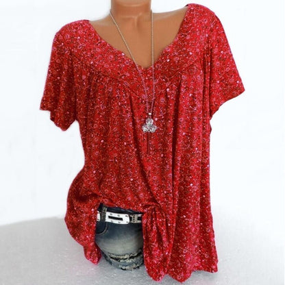 Summer fashion print short sleeve