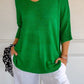 ✨ Solid Color Knitted V-Neck Top – Breathable Comfort, Minimalist Elegance & Timeless Style 💎👚