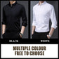 Men's Silky Wrinkle Resistant Solid Color Stretch Shirt