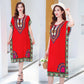 Women’s Vintage Print Loose Mid-length Dress