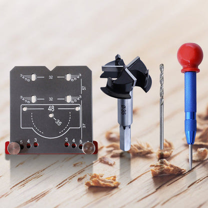 Hinge punch locator