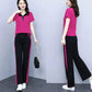 Women’s Short-sleeve Wide-leg Pants 2-piece Set