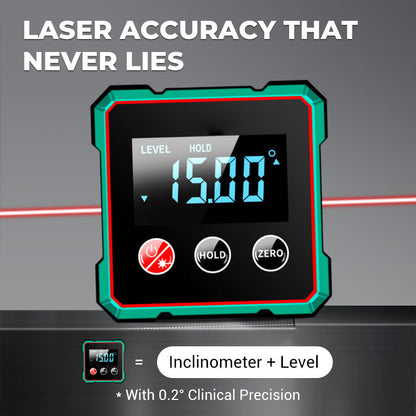 🔥 Free Shipping LAST DAY PROMOTION - 50%OFF 🔥 Magnetic Digital Angle Finder with Electronic Laser