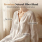 Women’s Minimalist Cotton Linen V-neck Long Dress