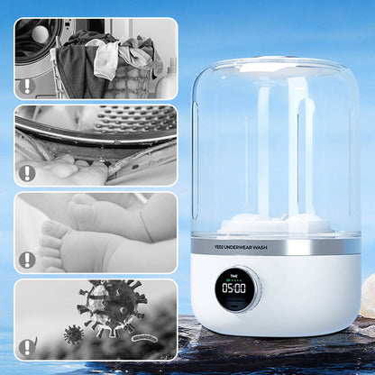 🔥Last Day Sale 50% OFF😍Portable Rechargeable Mini Washing Machine for Underwear！