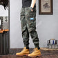 Summer thin stretch casual multi-pocket wear climbing overalls