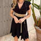 🎉Summer New Arrivals👗Women's Elegant Waist Tie V-Neck Ruffle Dress