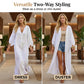 Women’s Minimalist Cotton Linen V-neck Long Dress