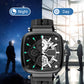 ⚡Hot Sale 50% Off⚡Multi Functional Waterproof Quartz Men's Square Watch Silicone Tape