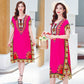 Women’s Vintage Print Loose Mid-length Dress