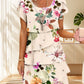 💃SUMMER HOT SALE 49% OFF🎁Multi-plant Floral Print Cascade Dress