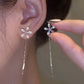 💥Black Friday Sales - 50% OFF💥Shiny Diamond Flower Earring Tassel