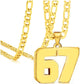 67 Number Pendant Necklace – A Statement Piece for Every Fashionista
