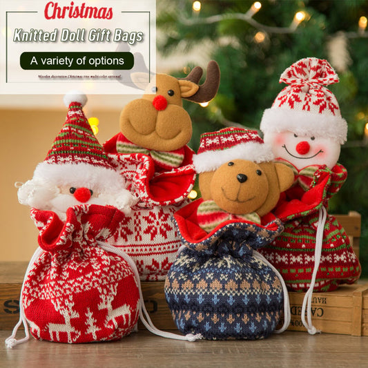 🎄💕Early Christmas Sale 70% OFF🎉🎉Christmas Knitted Doll Gift Bags