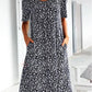 🎁 New Year Hot Sale🎁Casual Women Scoop Neck Floral Dress (with pockets)