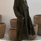 Women's Long Sleeve Round Neck Ruffle Dresses