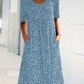 🎁 New Year Hot Sale🎁Casual Women Scoop Neck Floral Dress (with pockets)